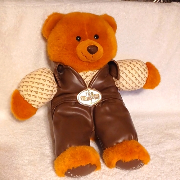 Elvis Presley teddy bear 15 inches long vintage stuffed bear - Picture 1 of 5